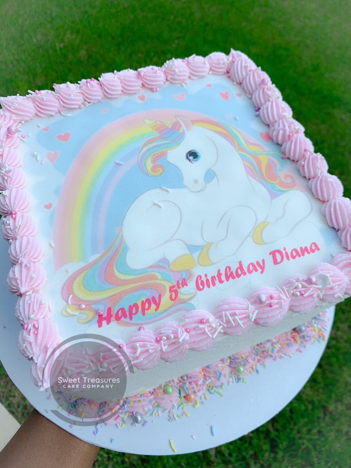 Picture birthday Single tier cake