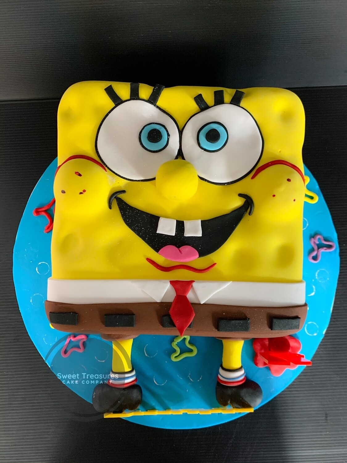 Sponge bob birthday Single tier cake
