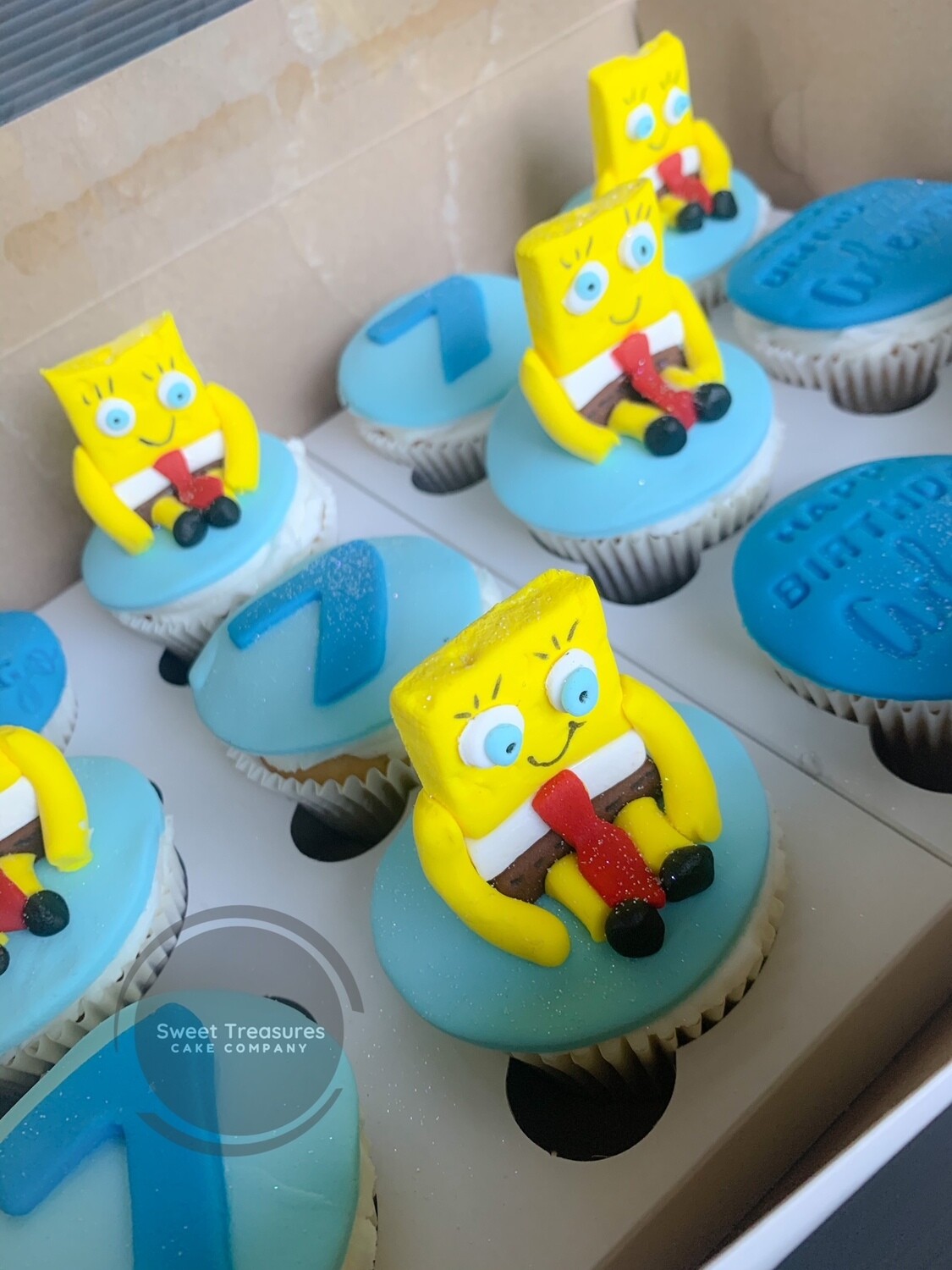 Spongebob cupcakes