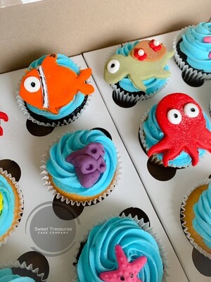 Finding Nemo themed cupcakes