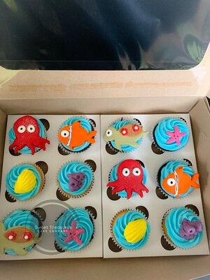 Finding Nemo themed cupcakes