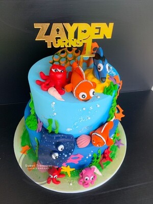 Finding Nemo 2 tier Cake