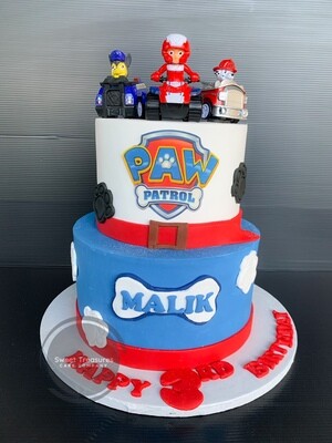 Paw Patrol 2 tier Cake