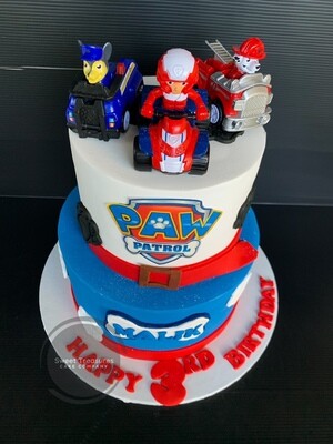 Paw Patrol 2 tier Cake