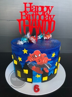 Spiderman Single tier Cake