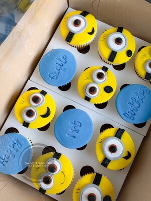 Minion cupcakes