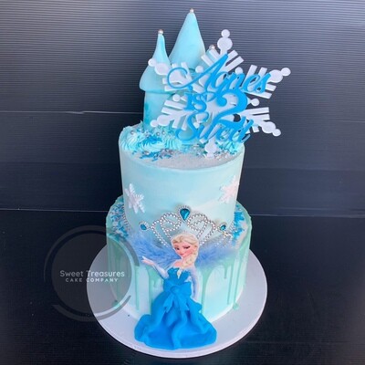 Frozen Themed 2 tier Cake