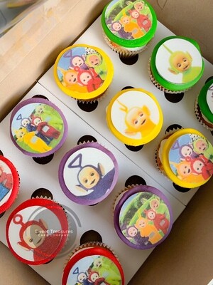 Teletubbie cupcakes