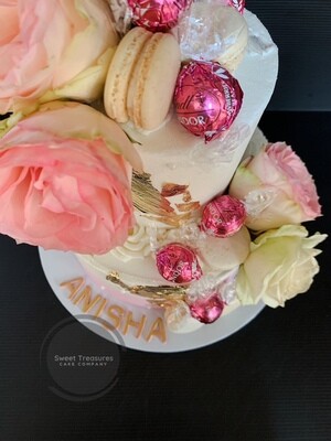 Buttercream cake ombre 2 tier Cake