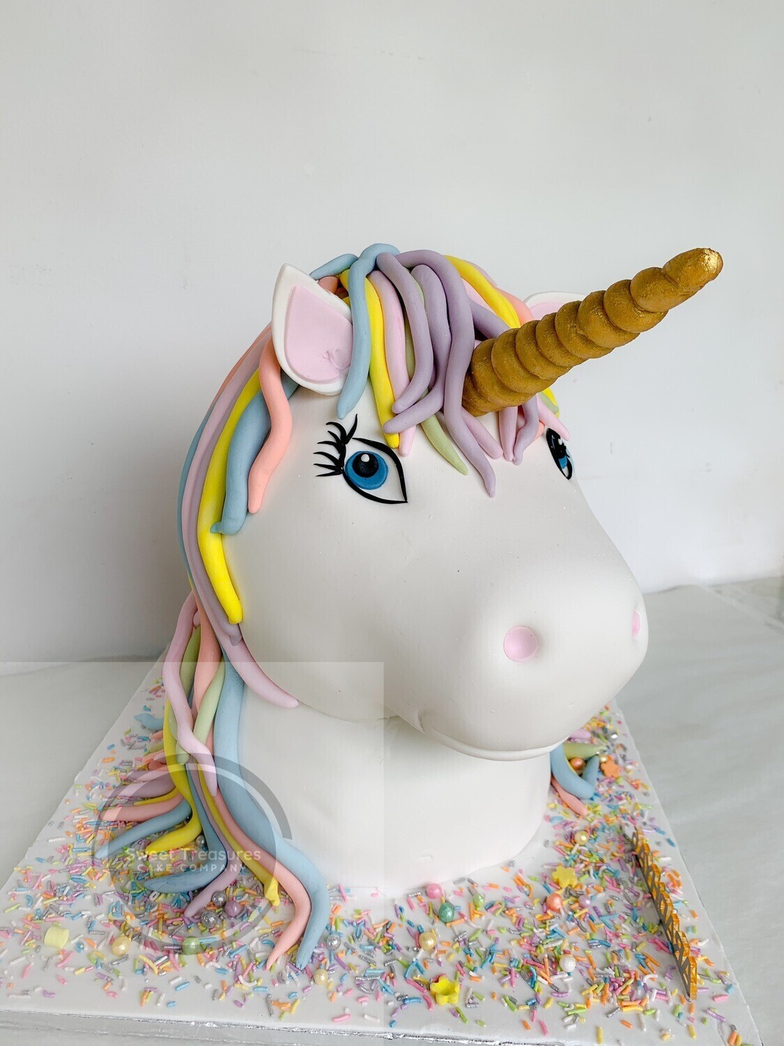 3d Unicorn Single tier cake