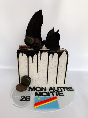 Half Chocolate shards birthday cake