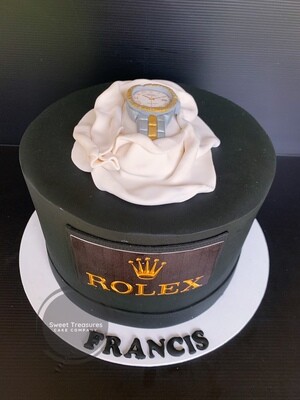 Rolex Gift Box Single tier Cake