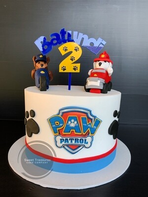 Paw Patrol Single tier Cake