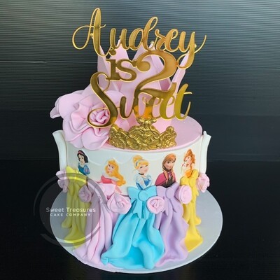 Princess Single tier Cake