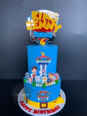 Paw Patrol 2 tier Cake