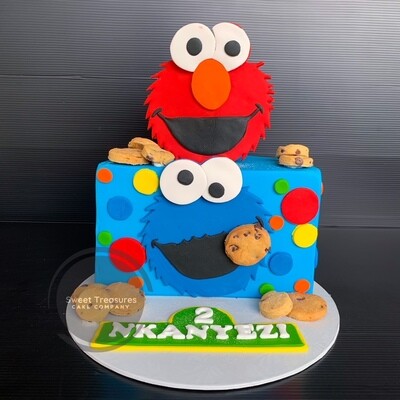 Sesame Street half birthday Cake