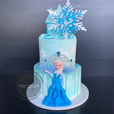 Frozen Themed 2 tier Cake