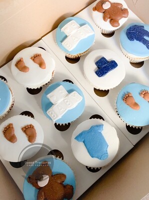 Its a boy baby shower cupcakes
