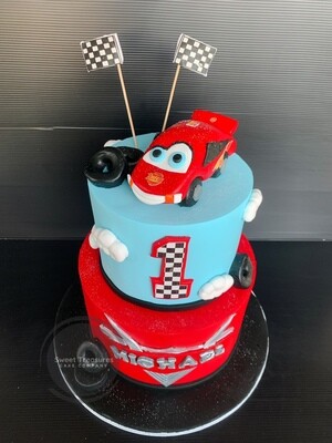 Cars Movie 2 tier cake