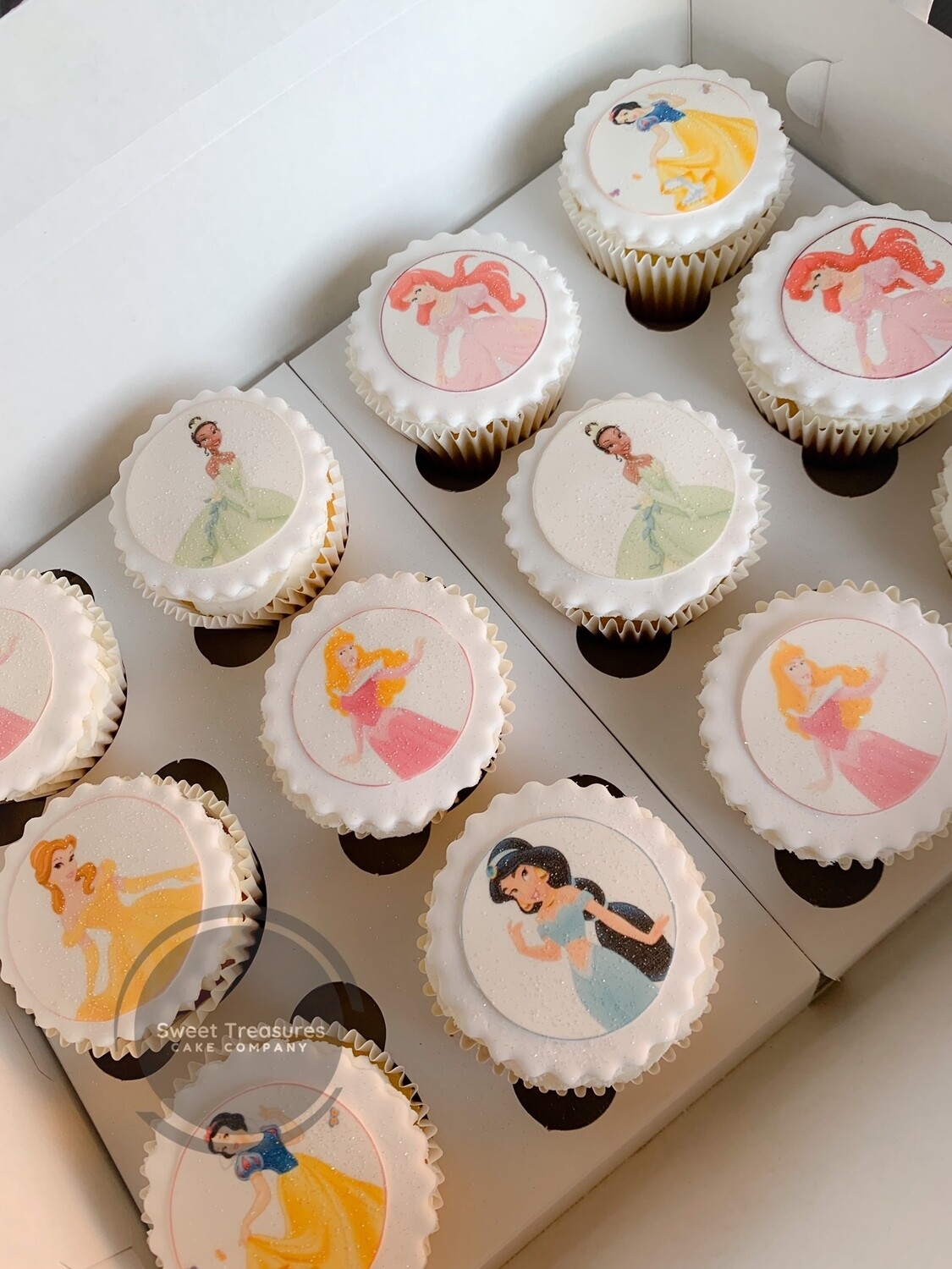 Disney Princess themed cupcakes