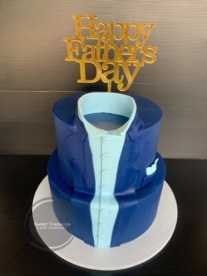 Suit 2 tier cake