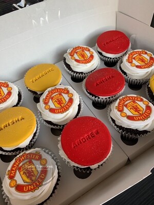 Manchester united themed Cupcakes