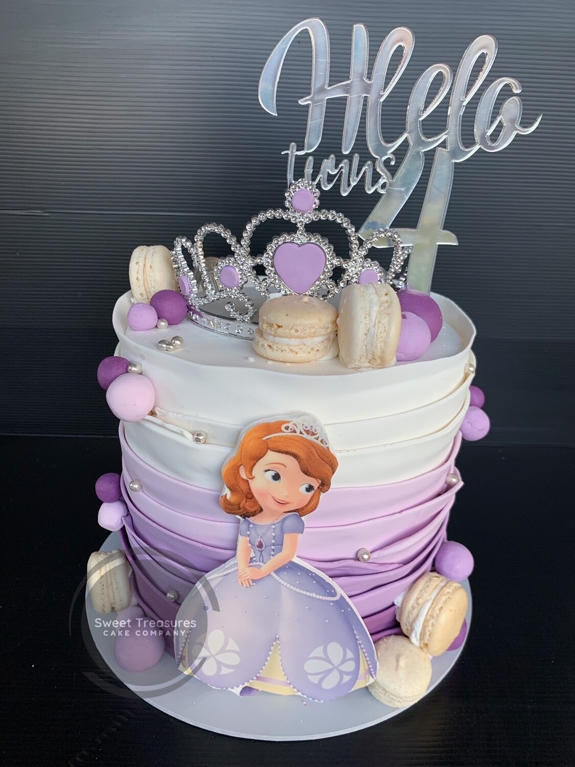 Sofia the First Birthday Single tier Cake