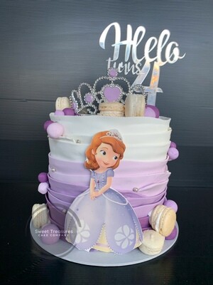 Sofia the First Birthday Single tier Cake