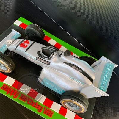 3d F1 Car Single tier cake