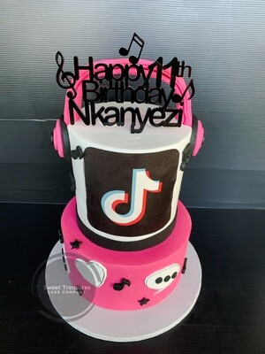 Tik Tok 2 tier cake
