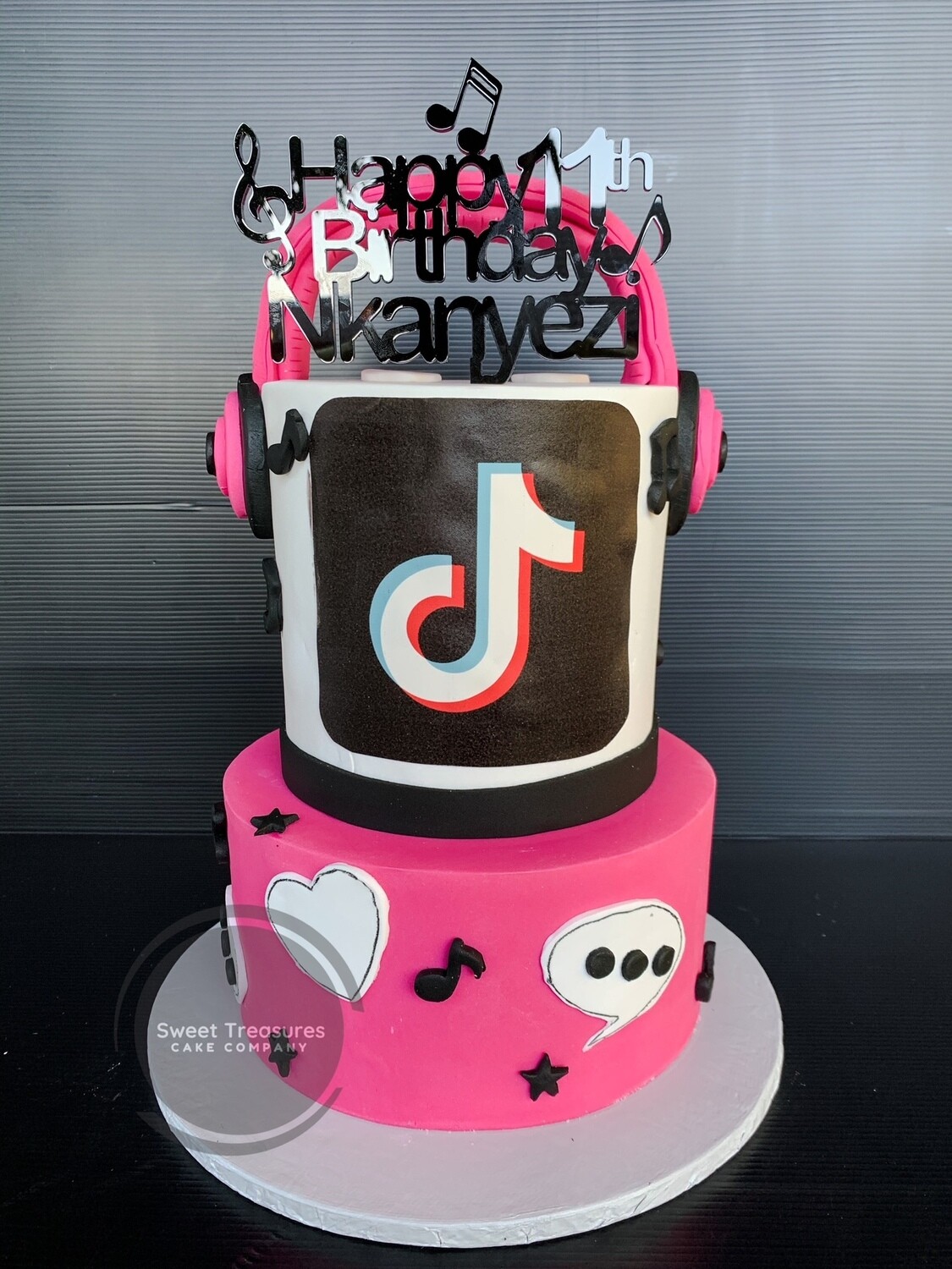 Tik Tok 2 tier cake