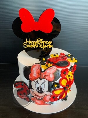 Minnie Mouse Single tier Cake