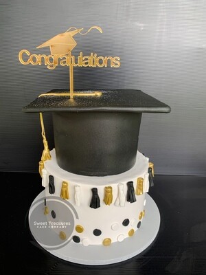 Graduation 2 tier Cake