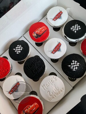 Cars themed cupcakes