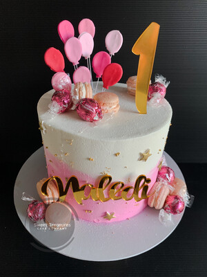 Ombre Buttercream Single tier Cake