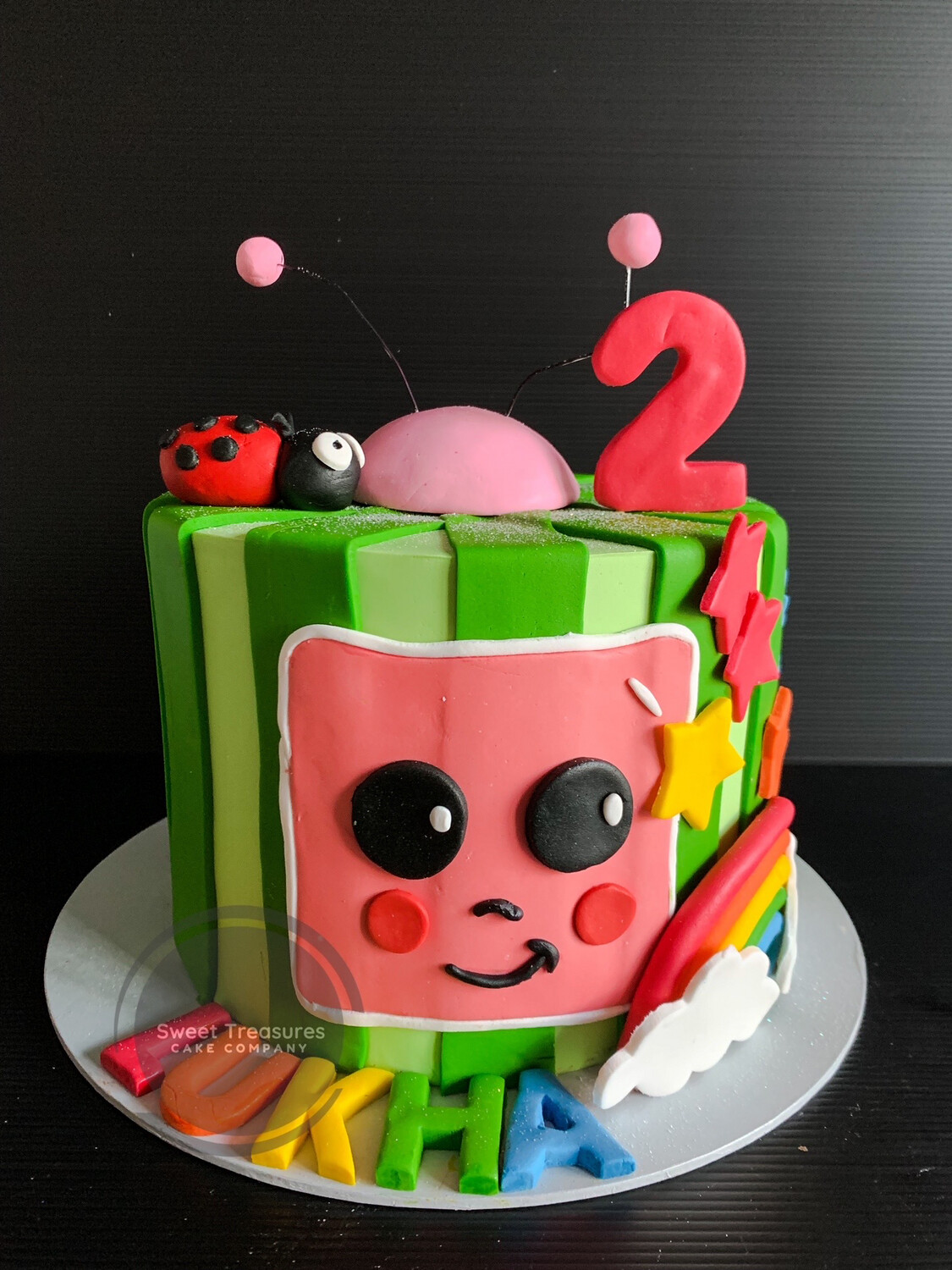 Coco Melon Single tier Cake