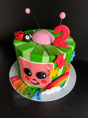 Coco Melon Single tier Cake