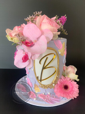 Orchards buttercream Single tier cake