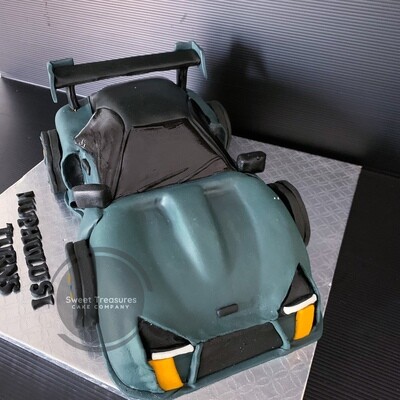 3d Race Car Single tier cake