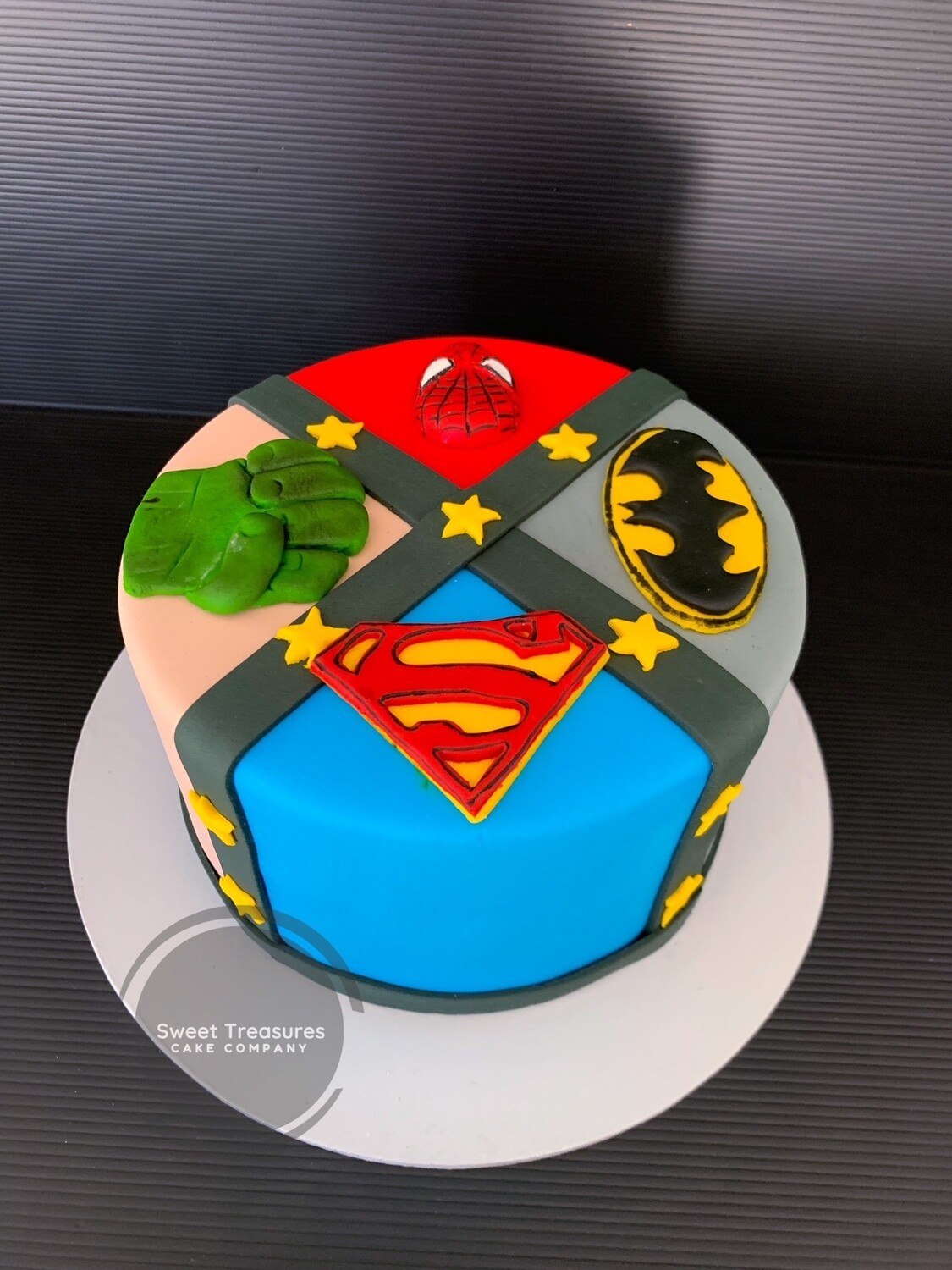 Superhero Single tier Cake