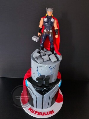 Thor 2 tier birthday cake