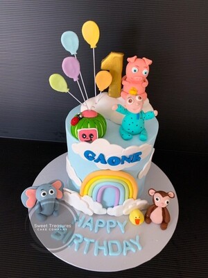 Coco Melon Single tier Cake