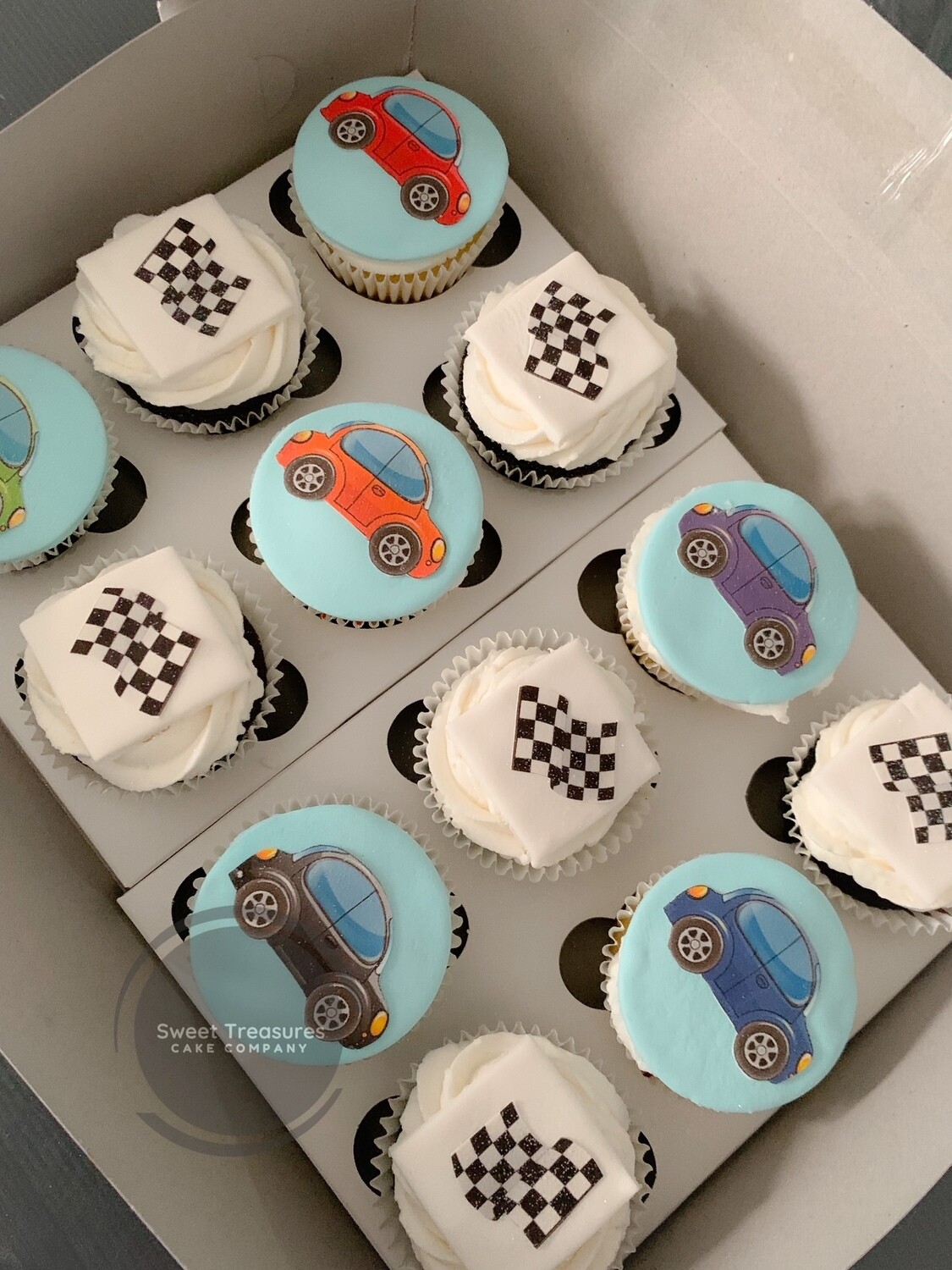 Cars themed cupcakes