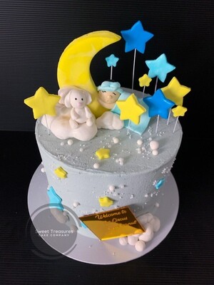 Twinkle Twinkle Little Star Single tier cake