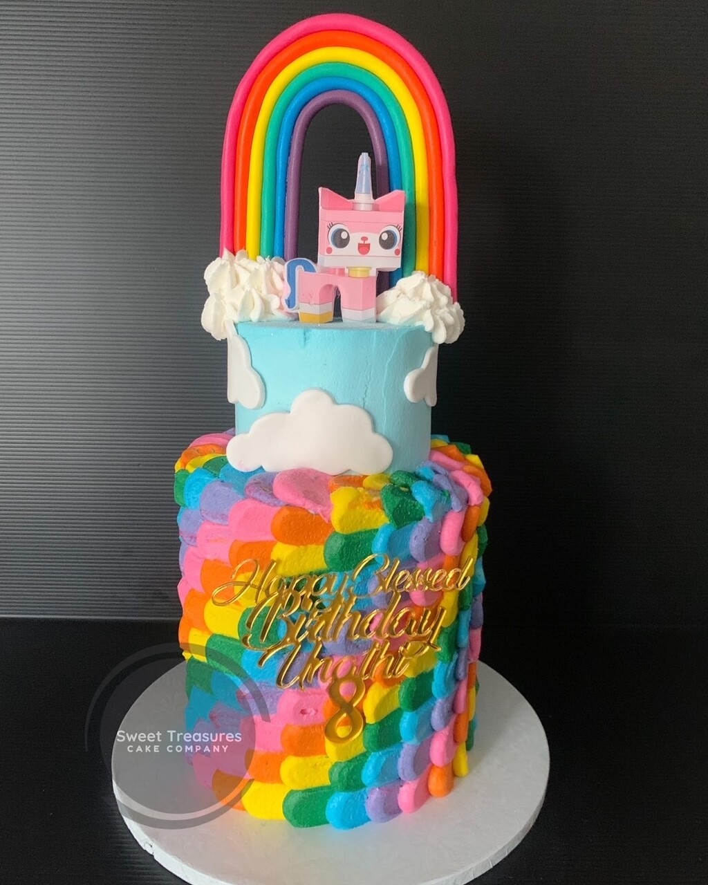 Lego Unicorn 2 tier Cake