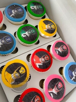 Power ranger cupcakes