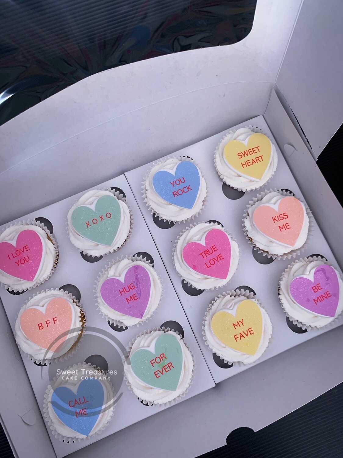 Love Heart cupcakes