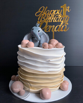 Elephant Single tier Cake