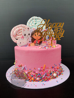 Gabby&#39;s Whimsical Wonderland Single Tier Cake