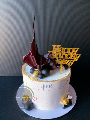 Birthday Calendar Single tier cake